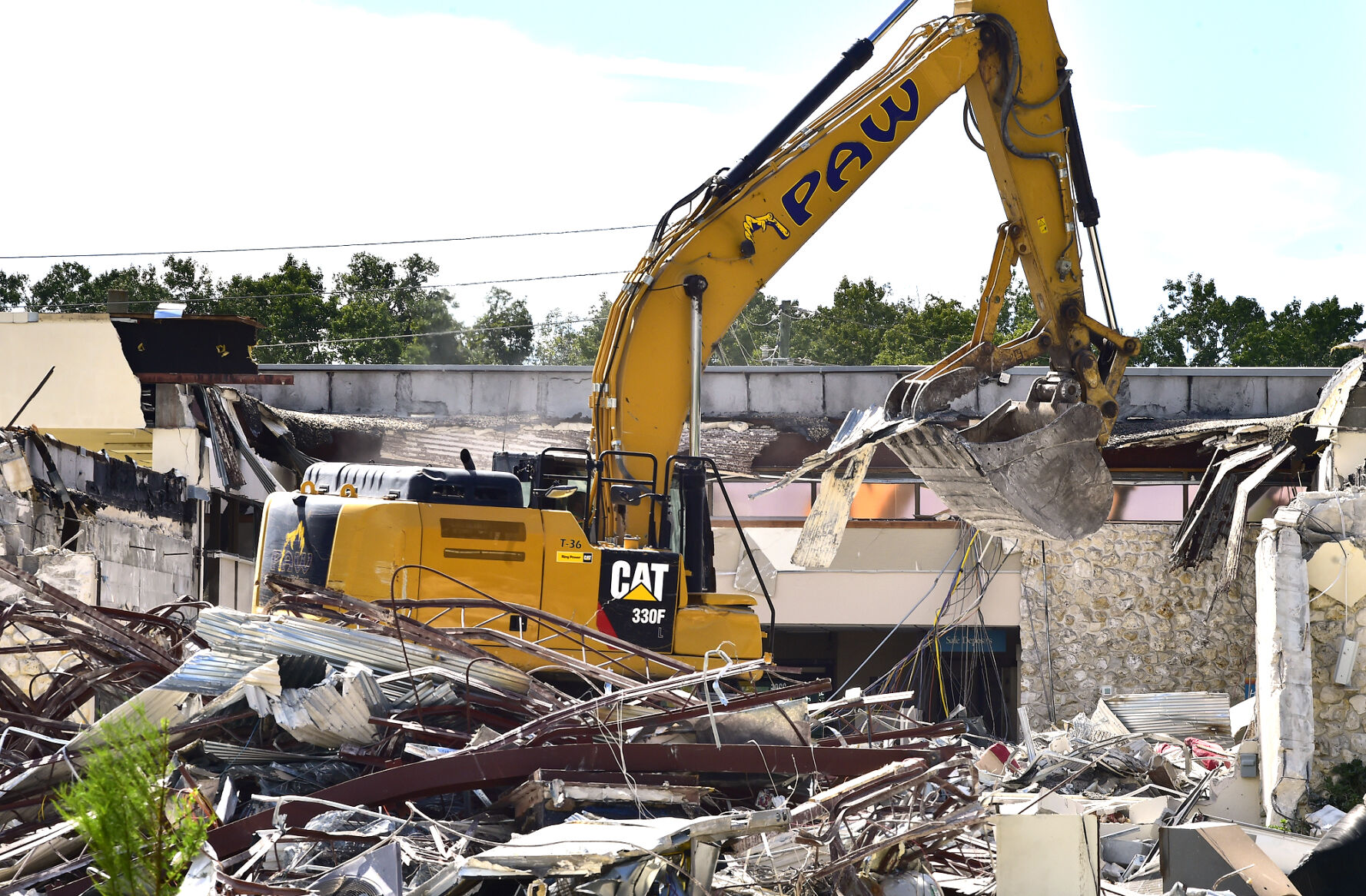Former credit union demolished
